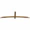 Ekena Millwork Bellingham Timber Gable Bracket, Western Red Cedar, 84"W x 24"H x 1 1/2"D x 3 1/2"F, 7/12 Pitch GBW084X24X0204BEL00SWR - alternate 2